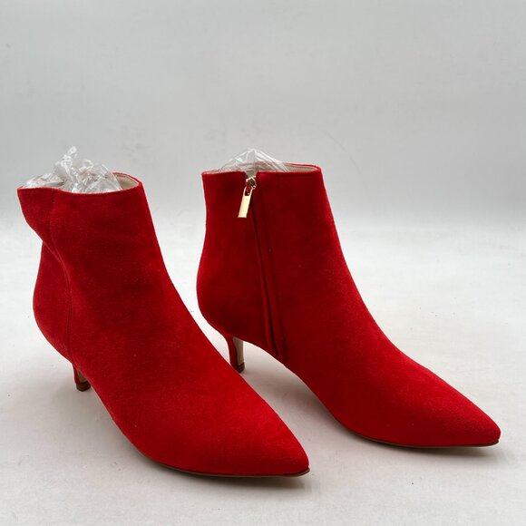 Red Ankle Boots for Women - Picture 3 of 7